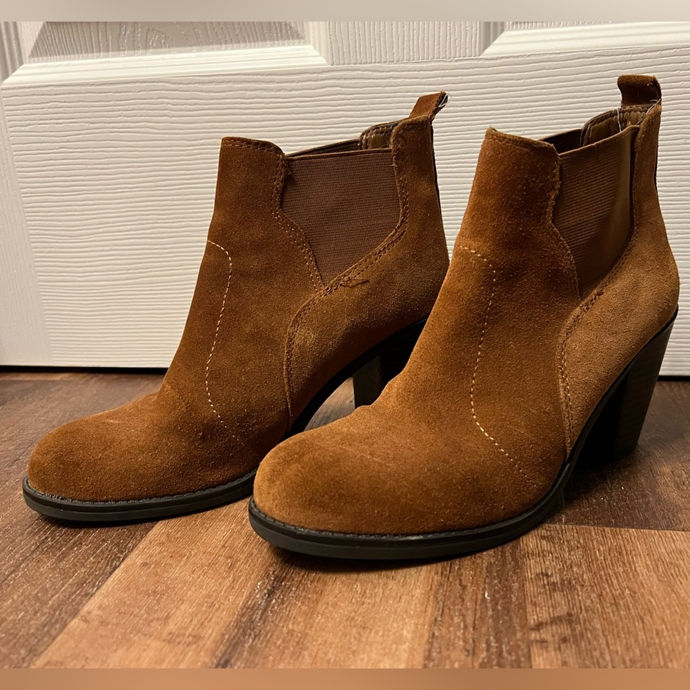 Brown Suede Ankle Boots